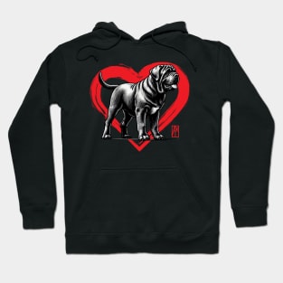 I Love My Neapolitan Mastiff - I Love my dog - Friendly dog Hoodie